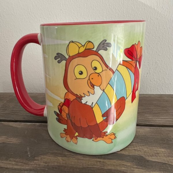 Keramiktasse Hochglanz: Einschulung Eule