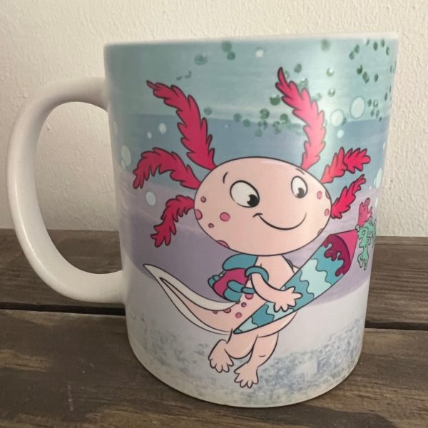 Keramiktasse satin:  Axolotl