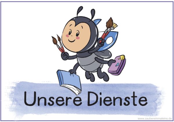 47 Klassendienste – Schilder mit Marienkäfern