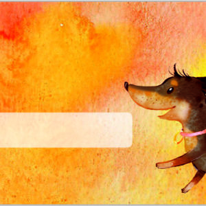 Vorlage für Lineal: Dackel/Hund