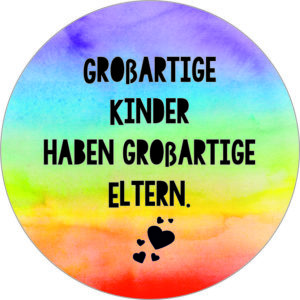 Buttonvorlage: Großartige Eltern