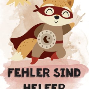 Poster/Aushang: Fehler sind Helfer