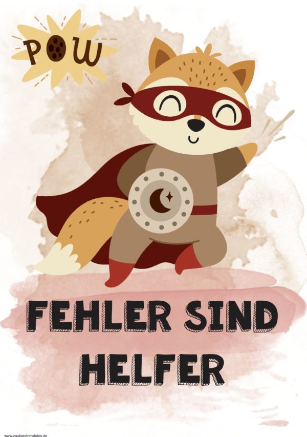 Poster/Aushang: Fehler sind Helfer