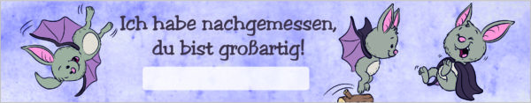 Vorlage für Lineal: Fledermaus großartig