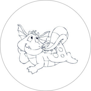 Buttonvorlage zum Ausmalen: Konstantin