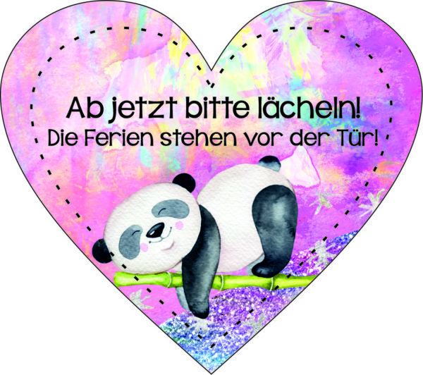 Anhänger/Aufkleber Herz: Lächeln