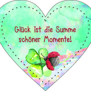Anhänger/Aufkleber Herz: Momente