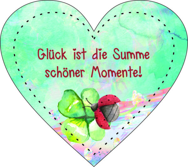 Anhänger/Aufkleber Herz: Momente