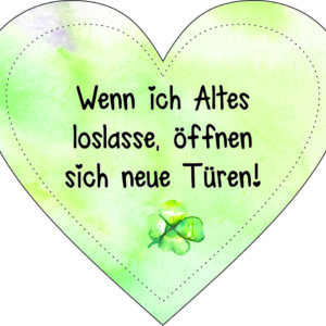 Anhänger/Aufkleber Herz: Neue Türen
