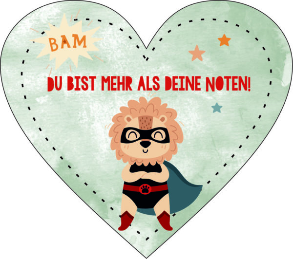 Anhänger/Aufkleber Herz: Mehr als Noten