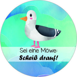 Buttonvorlage: Möwenschiss