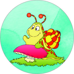 Buttonvorlage: Schnecke