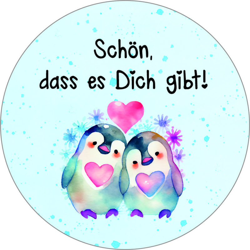 Buttonvorlage Schön, dass es Dich gibt! Zaubereinmaleins Shop
