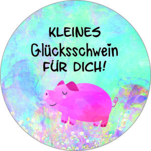 Buttonvorlage: Glücksschwein