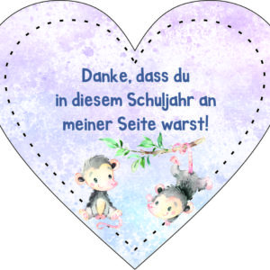 Anhänger/Aufkleber Herz: An meiner Seite