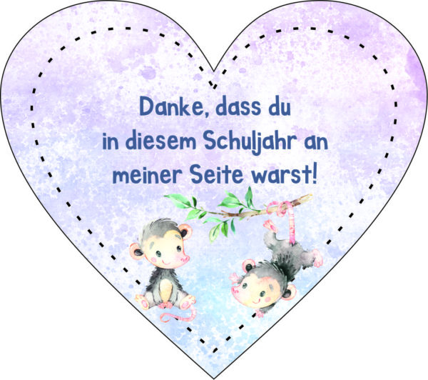 Anhänger/Aufkleber Herz: An meiner Seite