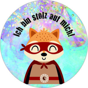 Buttonvorlage: Stolz auf mich