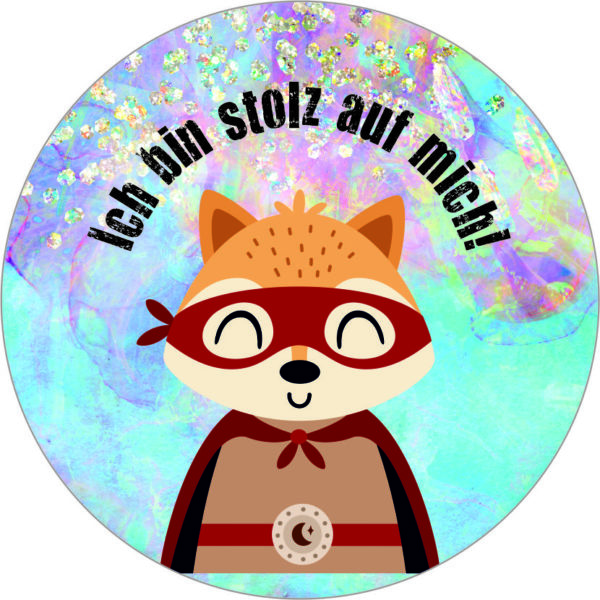 Buttonvorlage: Stolz auf mich