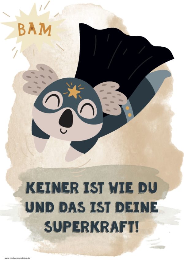 Poster/Aushang: Superkraft