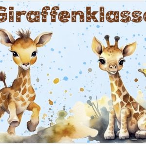 Türschild Giraffenklasse