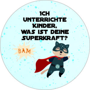 Buttonvorlage: Superkraft