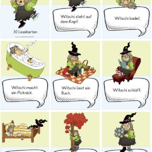 Lesespiel: Witschi Wummelspeck - 30 Kärtchen