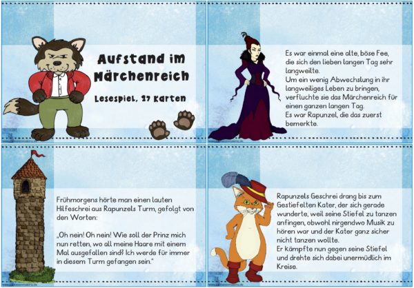 Lesespiel: Aufstand im Märchenreich
