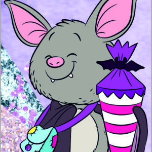Lesezeichen: Einschulung Fledermaus - plottbar