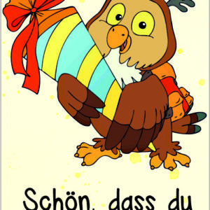 Lesezeichen: Einschulung Eule - plottbar