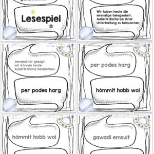 Das außerirdisch, galaktische Lesespiel
