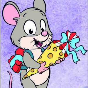 Lesezeichen: Einschulung Maus - plottbar