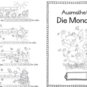 Ausmalheft "Die Monate" - Konstantin