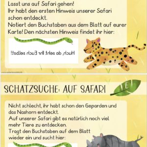 Schatzsuche: Auf Safari