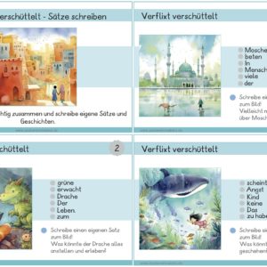 Verflixt verschüttelt - Lernkartei mit Schüttelsätzen
