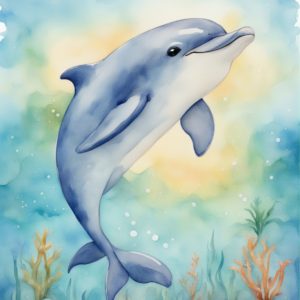 10 Stable Diffusion XL Illustrationen: Delfin