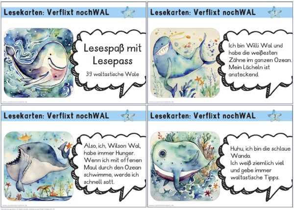 Lesekarten: Verflixt nochWal