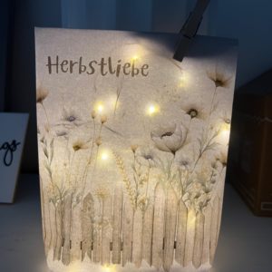 Vorlage Lichttüte: Herbstliebe