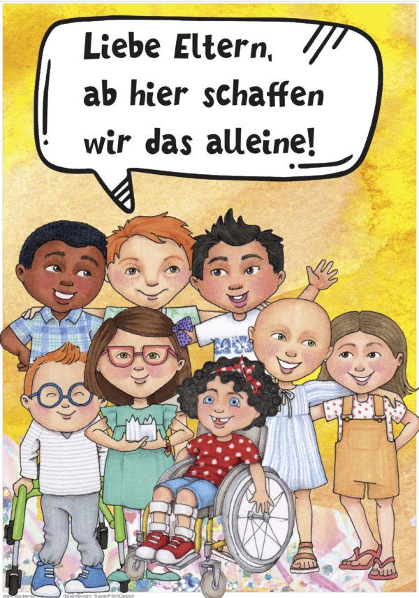 3 Plakate: Ab hier schaffen wir es alleine!
