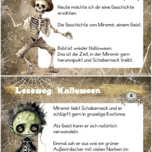 Leseweg: Halloween (auch digital/interaktiv)