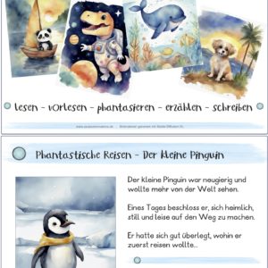 Lernkartei: Phantastische Reisen - lesen, schreiben, malen