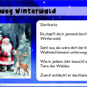 Leseweg: Winterwald (auch digital/interaktiv)