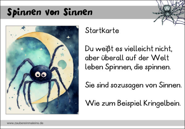 Leseweg: Spinnen von Sinnen