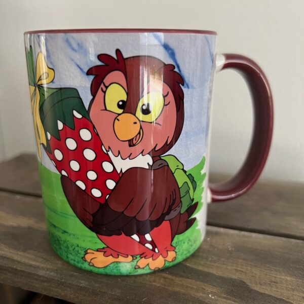Keramiktasse Hochglanz: Einschulung Eule