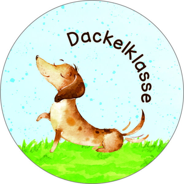 Buttonvorlage: Dackelklasse
