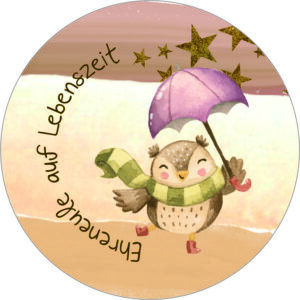Buttonvorlage: Ehreneule