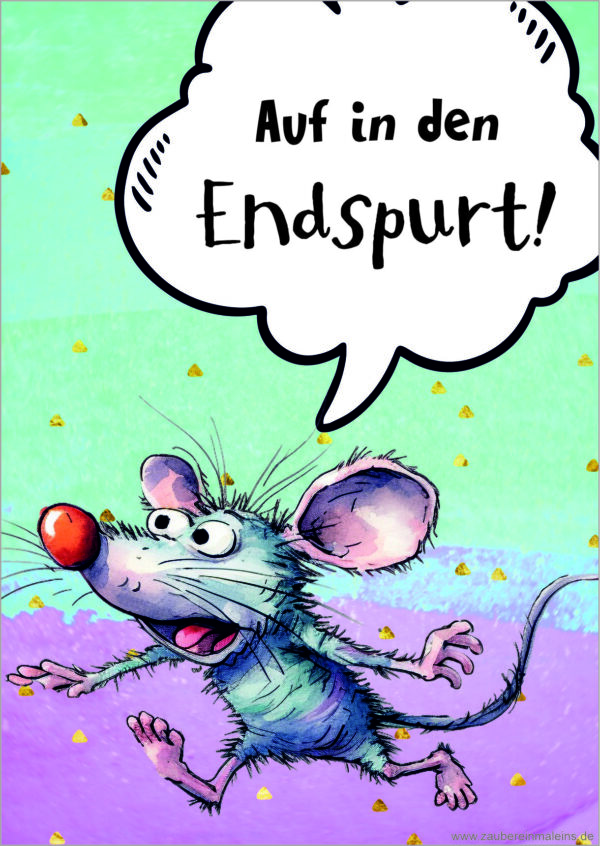 Kärtchen: Endspurt
