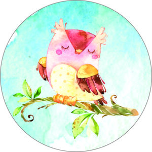 Buttonvorlage: Eule