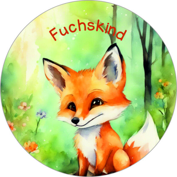 Buttonvorlage: Fuchskind