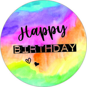 Buttonvorlage: Happy Birthday!