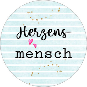 Buttonvorlage: Herzensmensch